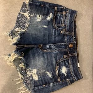 American Eagle Hi-Rise Festival Denim Shorts
